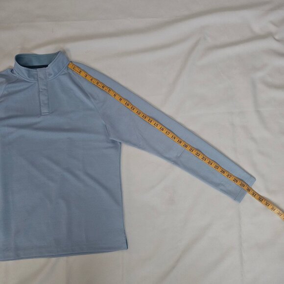 Rhone Clubhouse Pullover Long Sleeve Polo Shirt, Misty Blue Men's Size Small NWT - Picture 6 of 10